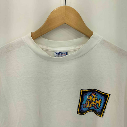 オールスポーツ ALL sport 90s USA製 MONTEREY シングルステッチ プリント クルーネックTシャツ メンズ import:XL